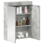 vidaXL Badezimmerspiegelschrank TULUM Beton Grau 60 x 16,5 x 78 cm