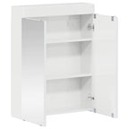 vidaXL Badezimmerspiegelschrank TULUM Hochglanz Weiß 60 x 16,5 x 78 cm