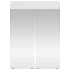 vidaXL Badezimmerspiegelschrank TULUM Hochglanz Weiß 60 x 16,5 x 78 cm