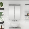 vidaXL Badezimmerspiegelschrank TULUM Graues Sonoma 60 x 16,5 x 78 cm