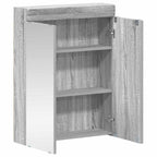 vidaXL Badezimmerspiegelschrank TULUM Graues Sonoma 60 x 16,5 x 78 cm
