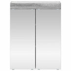 vidaXL Badezimmerspiegelschrank TULUM Graues Sonoma 60 x 16,5 x 78 cm