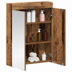 vidaXL Badezimmerspiegelschrank TULUM Altholz 60 x 16,5 x 78 cm