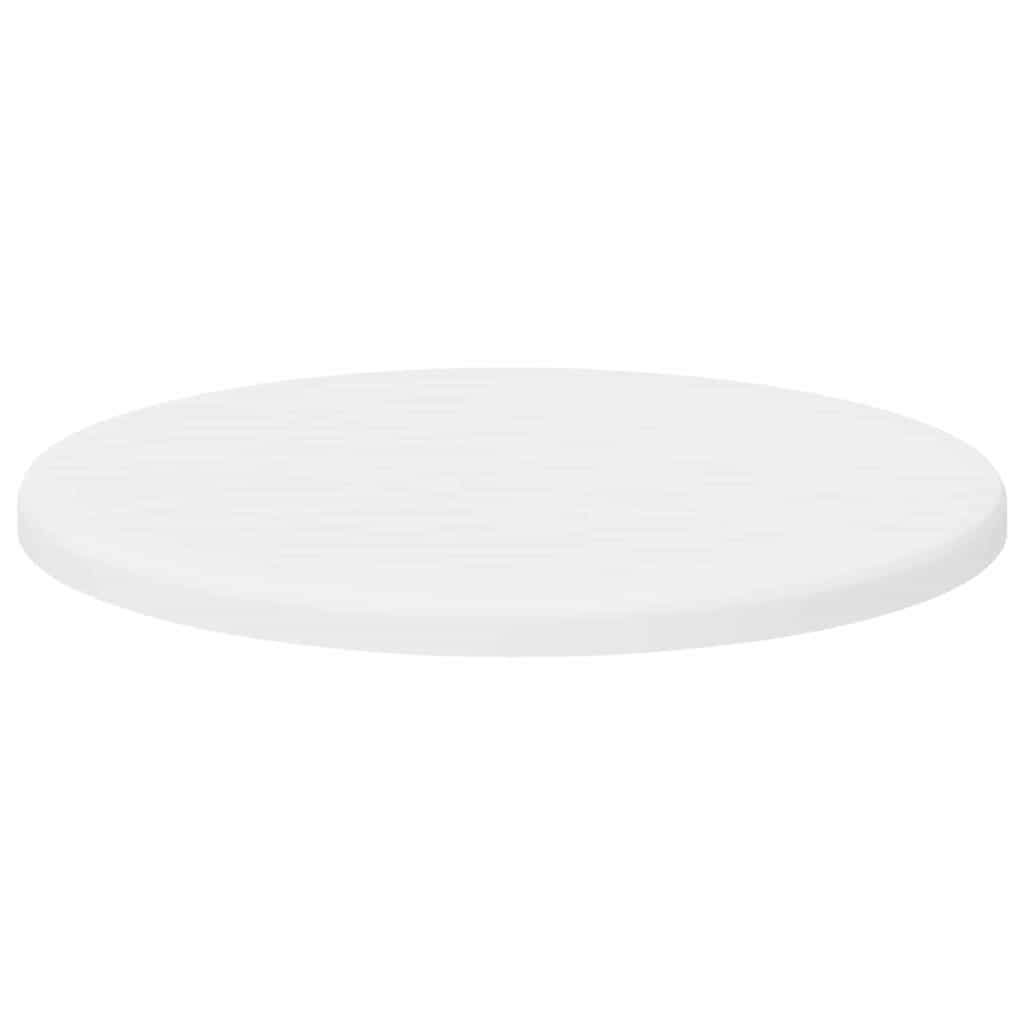 vidaXL Tischplatte Weiß Ø 30 x 1,5 cm Holzwerkstoff