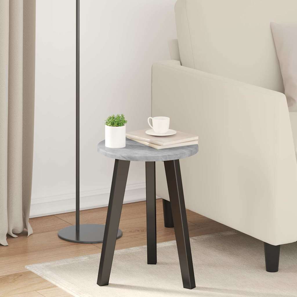 vidaXL Tischplatte Betongrau Ø 30 x 1,5 cm Holzwerkstoff