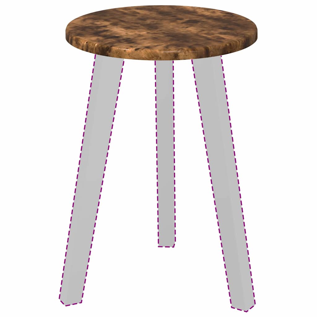 vidaXL Tischplatte Räuchereiche Ø 30 x 1,5 cm Holzwerkstoff