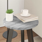 vidaXL Tischplatte Graues Sonoma Ø 30 x 1,5 cm Holzwerkstoff