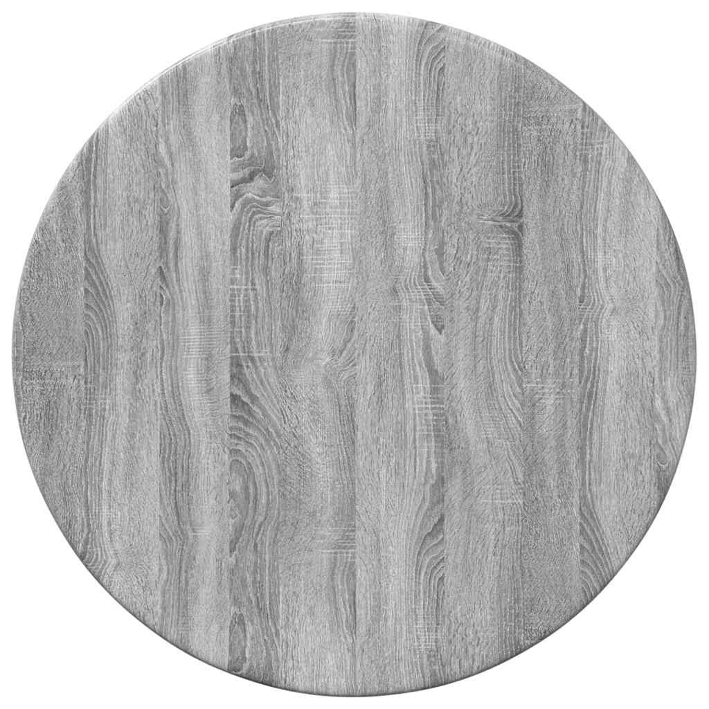 vidaXL Tischplatte Graues Sonoma Ø 30 x 1,5 cm Holzwerkstoff