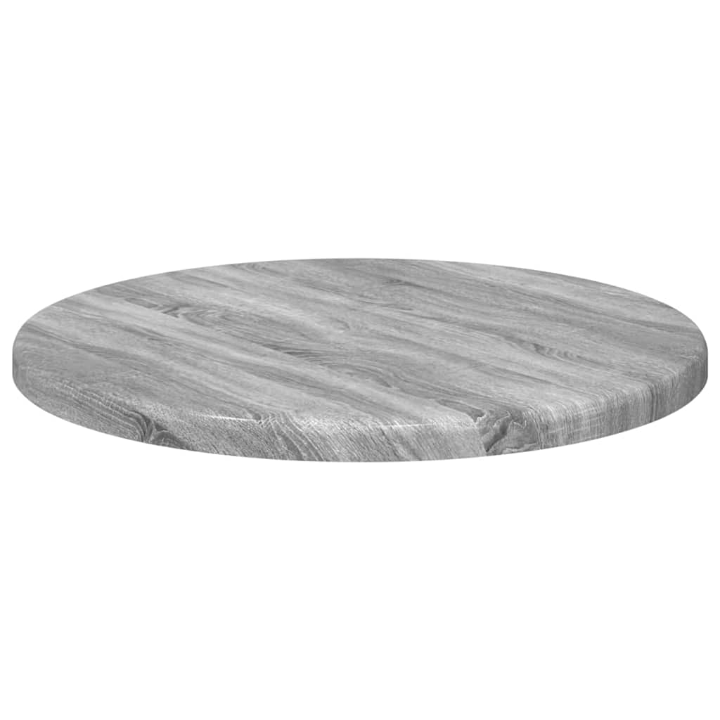 vidaXL Tischplatte Graues Sonoma Ø 30 x 1,5 cm Holzwerkstoff