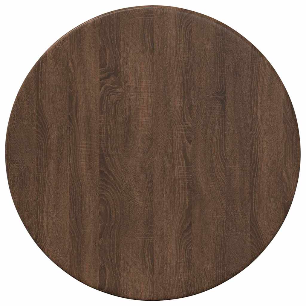 vidaXL Tischplatte Braun Eichen-Optik Ø 30 x 1,5 cm Holzwerkstoff