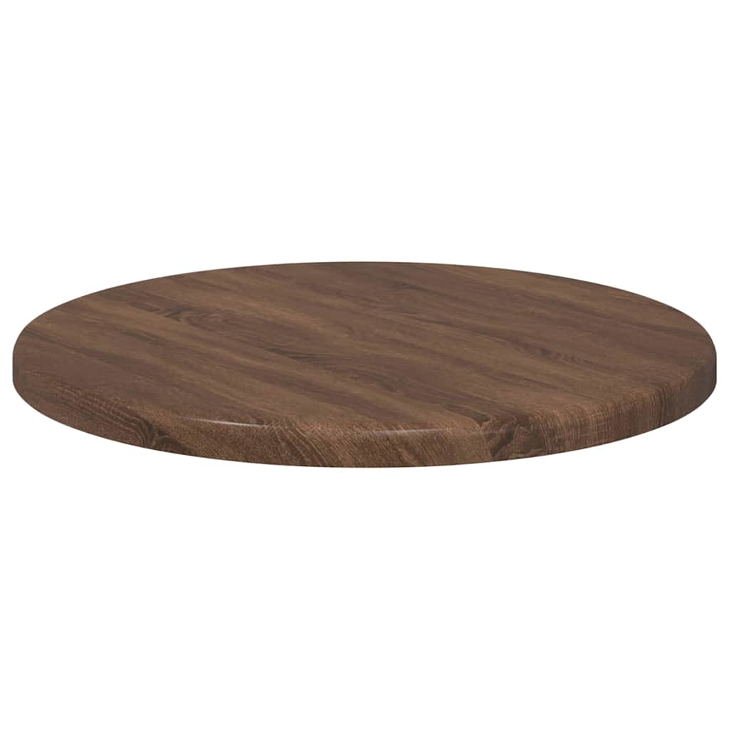 vidaXL Tischplatte Braun Eichen-Optik Ø 30 x 1,5 cm Holzwerkstoff