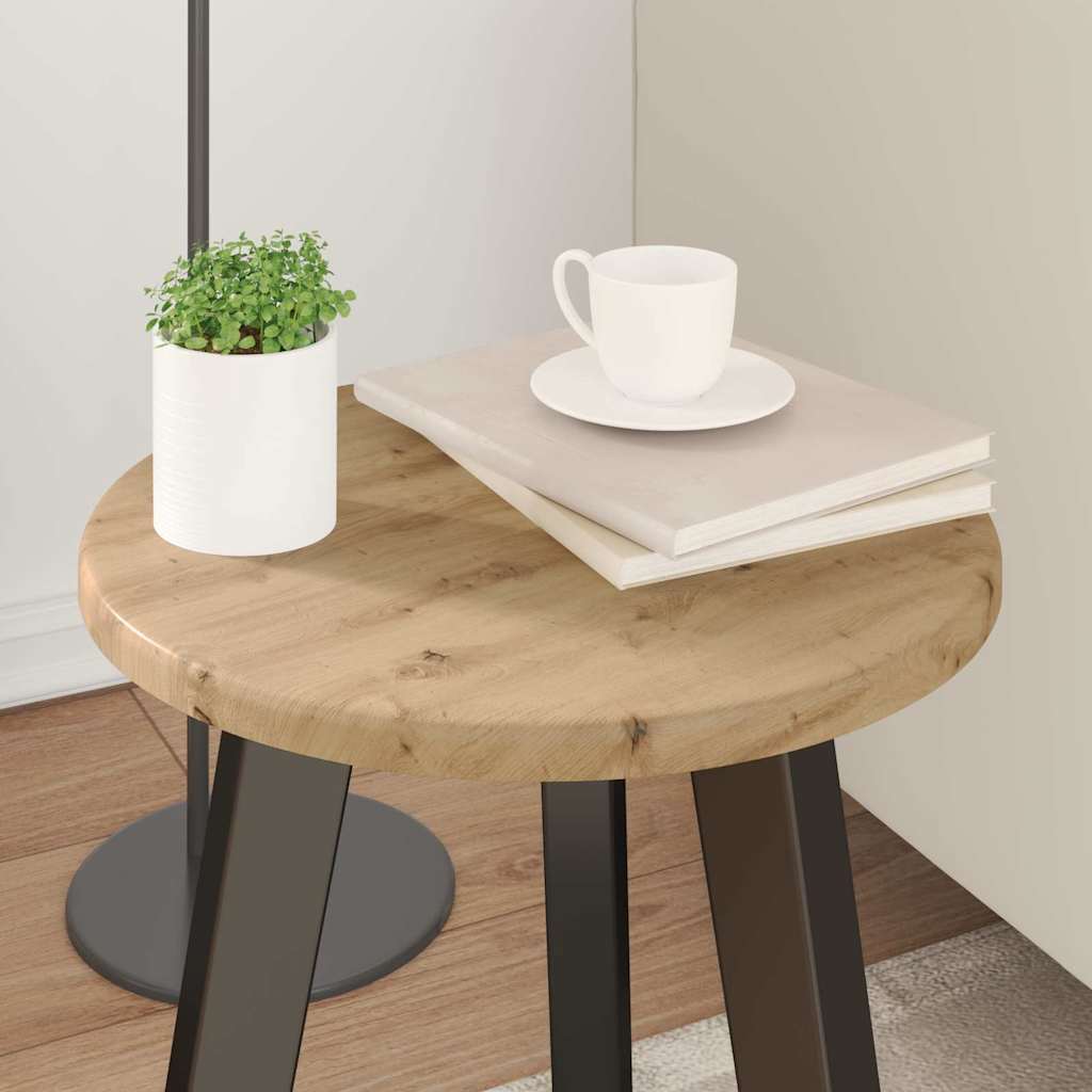 vidaXL Tischplatte Artisan-Eiche Ø 30 x 1,5 cm Holzwerkstoff
