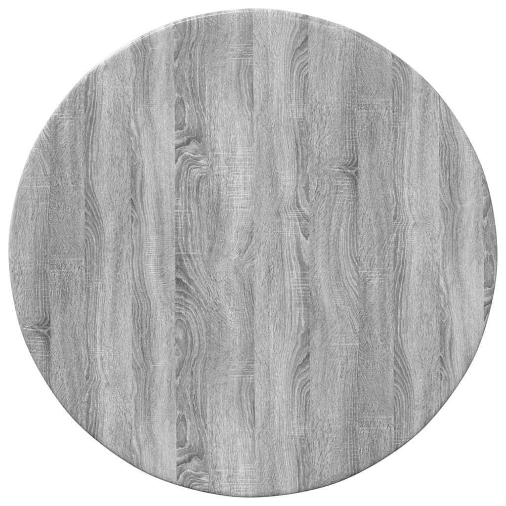 vidaXL Tischplatte Grau Sonoma Ø 40 x 1,5 cm Holzwerkstoff