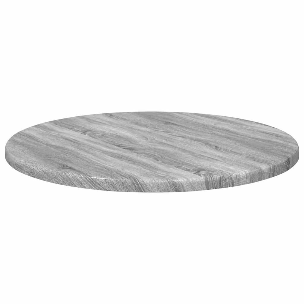 vidaXL Tischplatte Grau Sonoma Ø 40 x 1,5 cm Holzwerkstoff