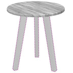 vidaXL Tischplatte Grau Sonoma Ø 40 x 1,5 cm Holzwerkstoff