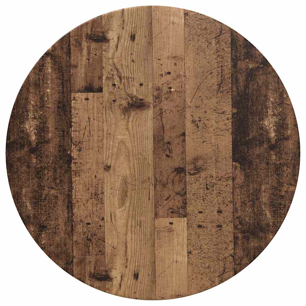 vidaXL Tischplatte Altholz Ø 70 x 1,5 cm Holzwerkstoff