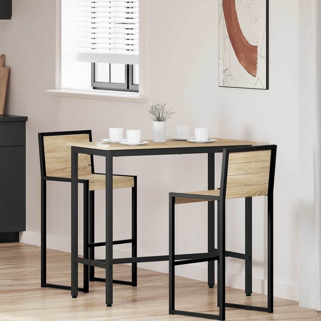 vidaXL Tisch Sonoma-Eiche 100 x 50 x 90,5 cm Ingenieure Holz und Stahl