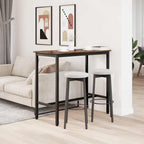 vidaXL Tisch Geräucherte Eiche 100 x 50 x 90,5 cm