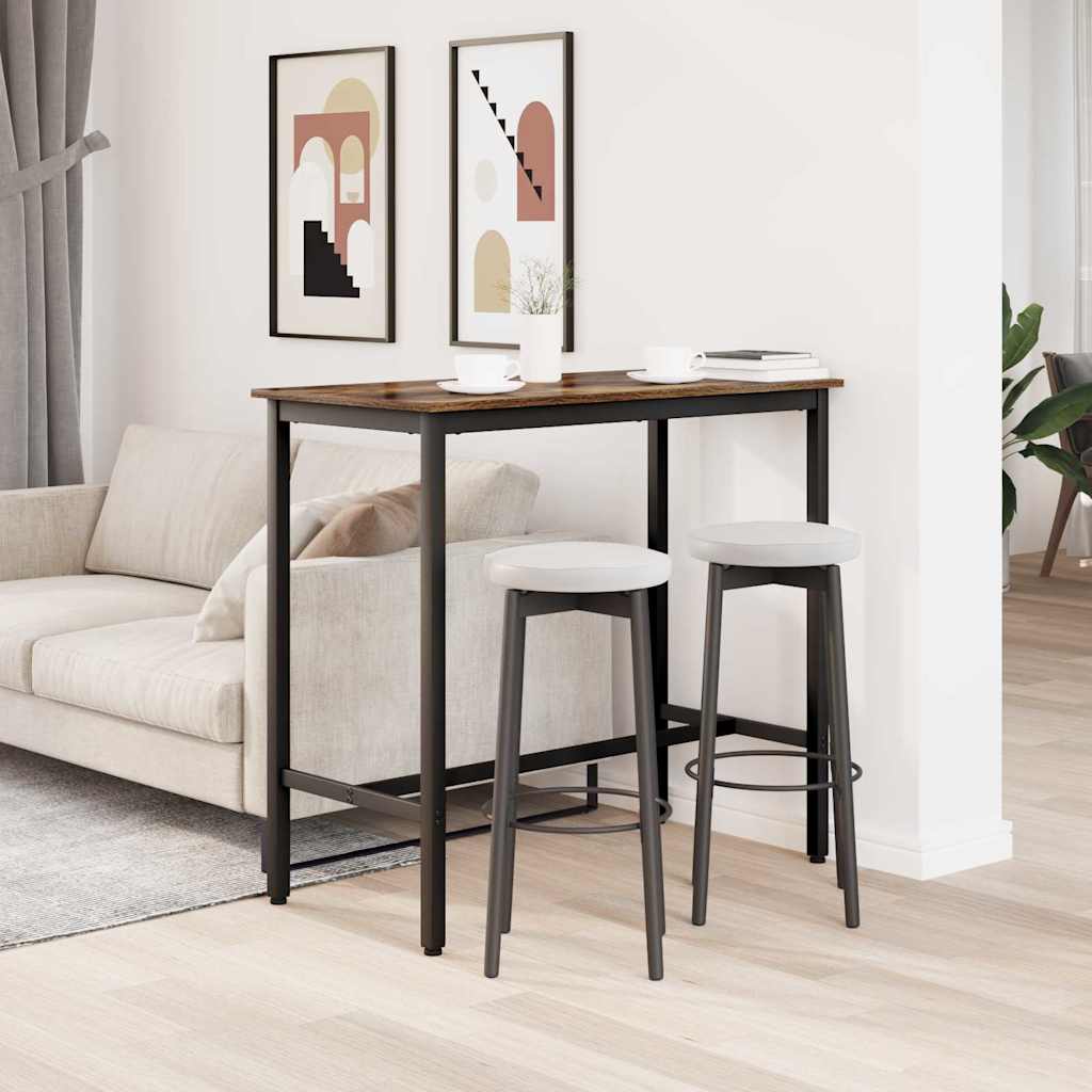 vidaXL Tisch Geräucherte Eiche 100 x 50 x 90,5 cm