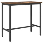 vidaXL Tisch Geräucherte Eiche 100 x 50 x 90,5 cm