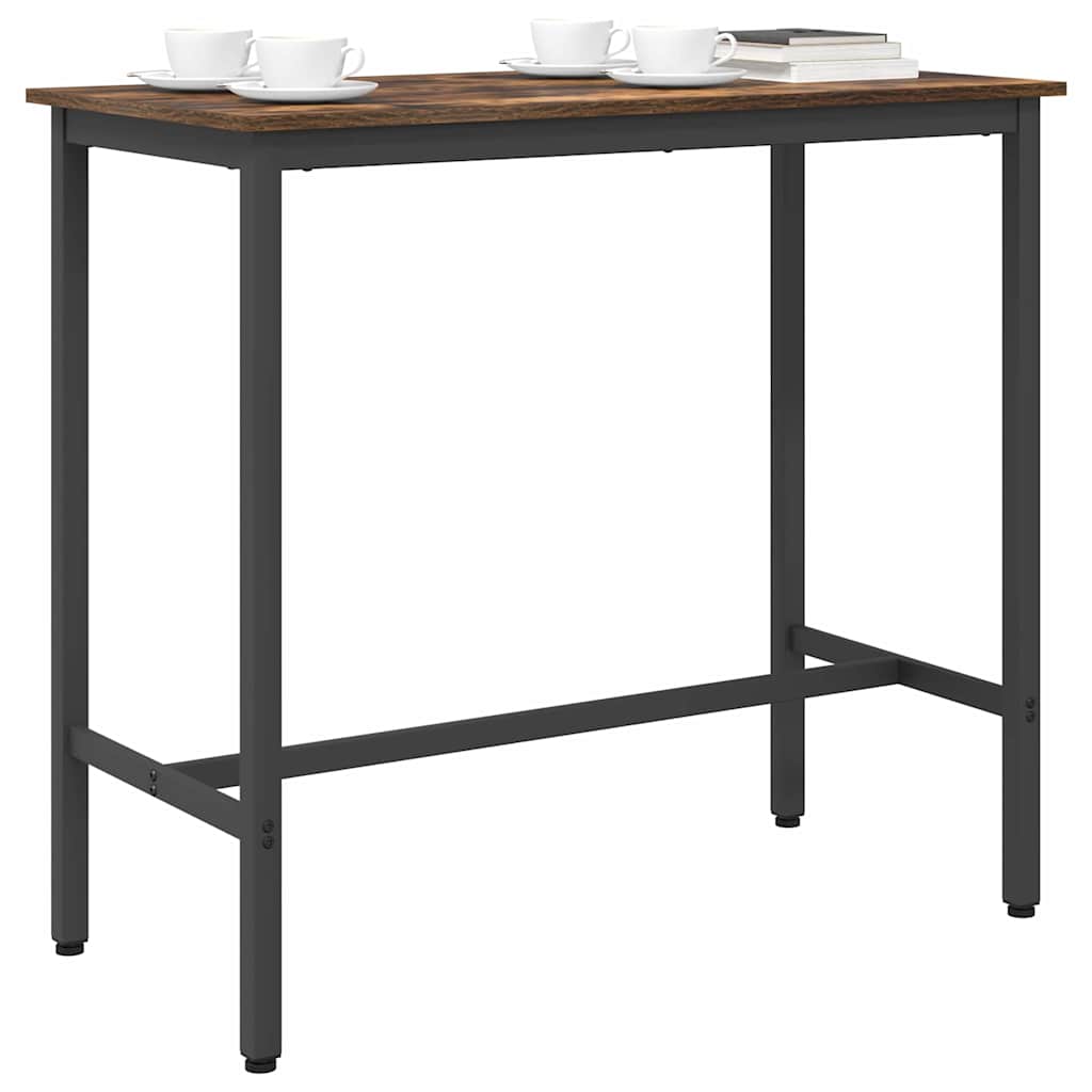 vidaXL Tisch Geräucherte Eiche 100 x 50 x 90,5 cm
