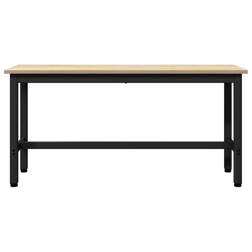 vidaXL Esstischbank Sonoma-Eiche 100 x 32,5 x 48,5 cm