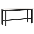 vidaXL Esstischbank 2 pcs Weiß 100 x 32,5 x 49 cm Massives Kiefernholz