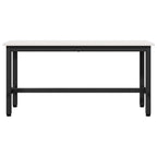 vidaXL Esstischbank 2 pcs Weiß 100 x 32,5 x 49 cm Massives Kiefernholz