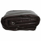 vidaXL Plane 650g / m² Braun 2 x 3 m Canvas mit PVC-Beschichtung