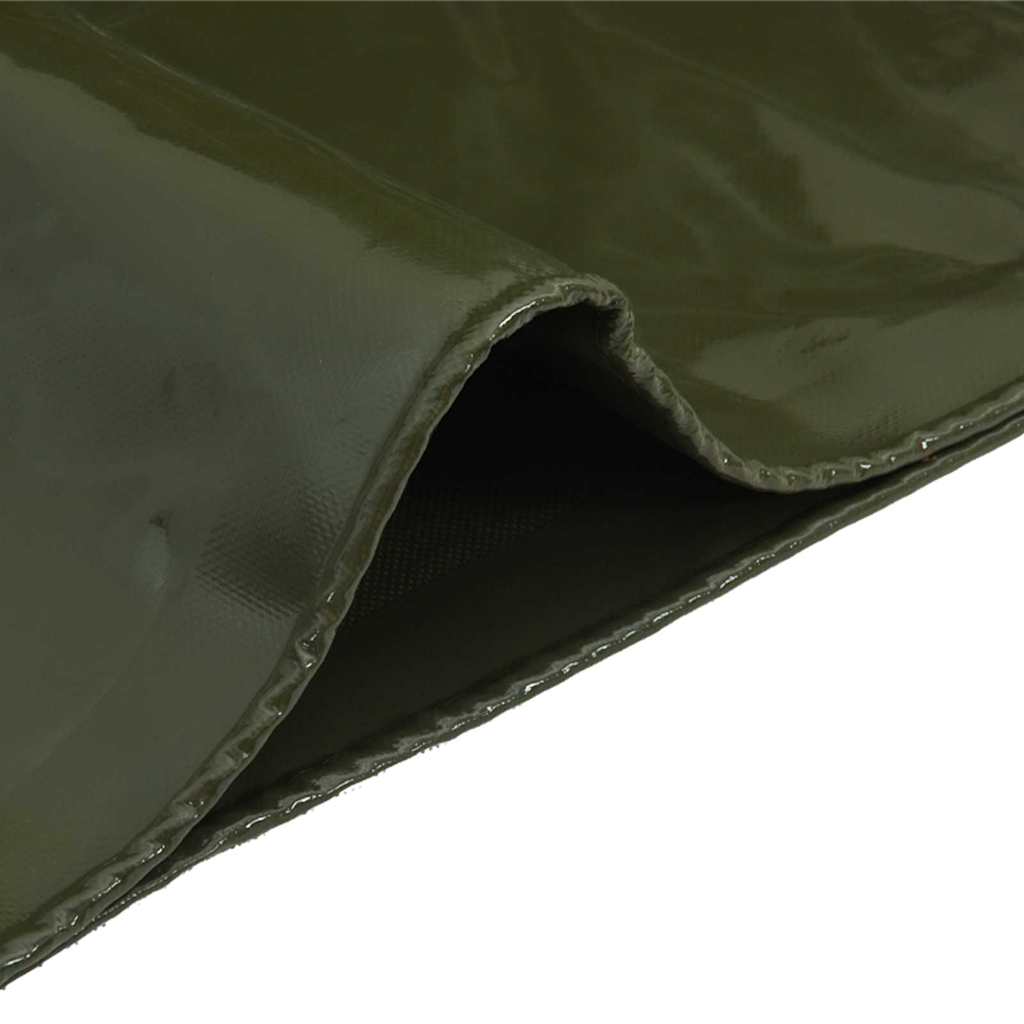 vidaXL Plane 650g / m² Olive Grün 2 x 3 m Canvas mit PVC-Beschichtung