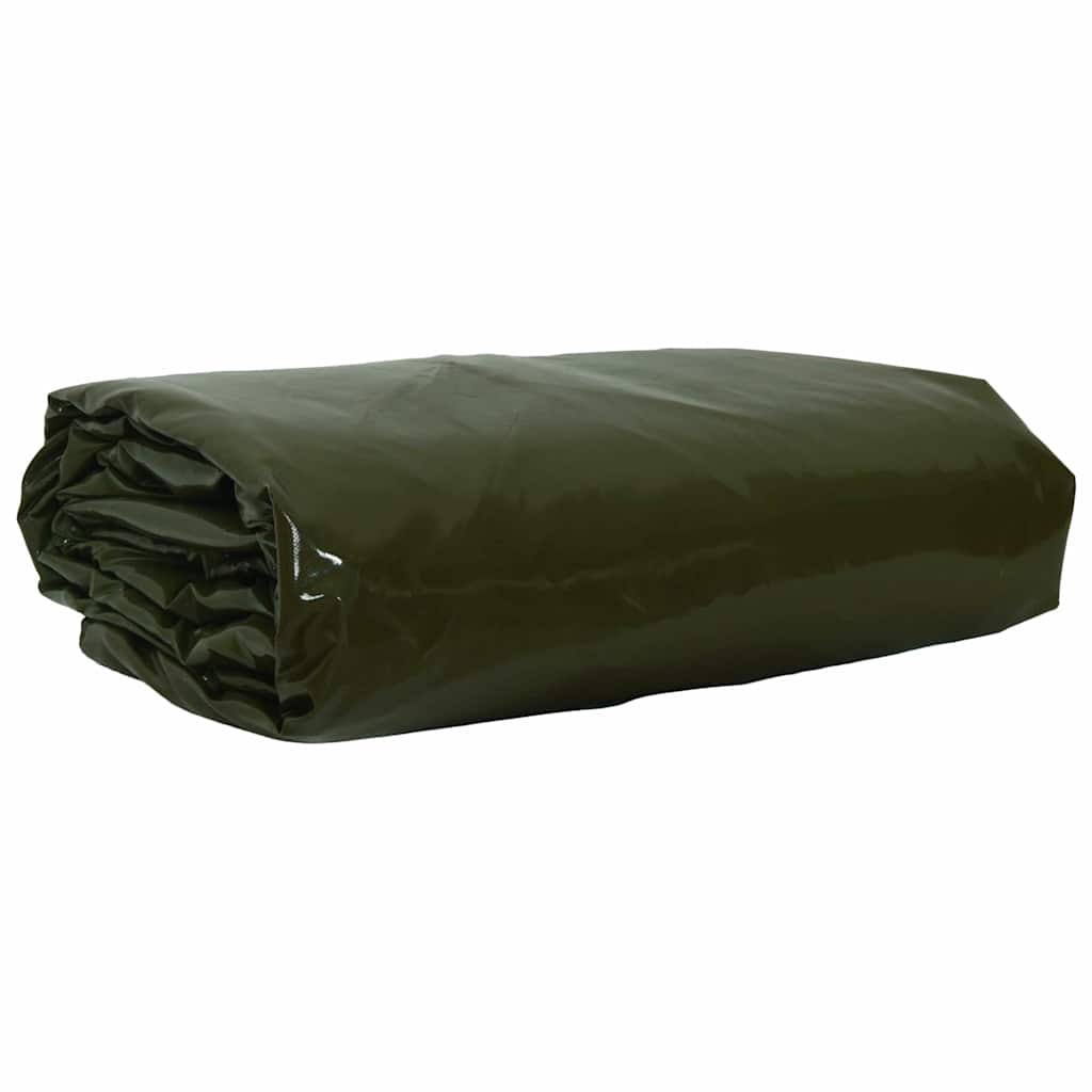 vidaXL Plane 650g / m² Olive Grün 2 x 3 m Canvas mit PVC-Beschichtung