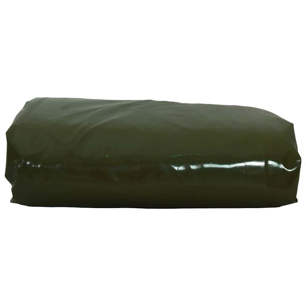 vidaXL Plane 650g / m² Olive Grün 2 x 3 m Canvas mit PVC-Beschichtung