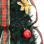 vidaXL Künstlicher Weihnachtsbaum mit 100 LEDs Grün 155 cm PVC