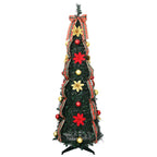vidaXL Künstlicher Weihnachtsbaum mit 100 LEDs Grün 155 cm PVC