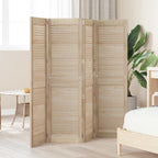 vidaXL Schranktür mit Tür 4 pcs Natur 140,5 x 2,1 x 39,5 cm