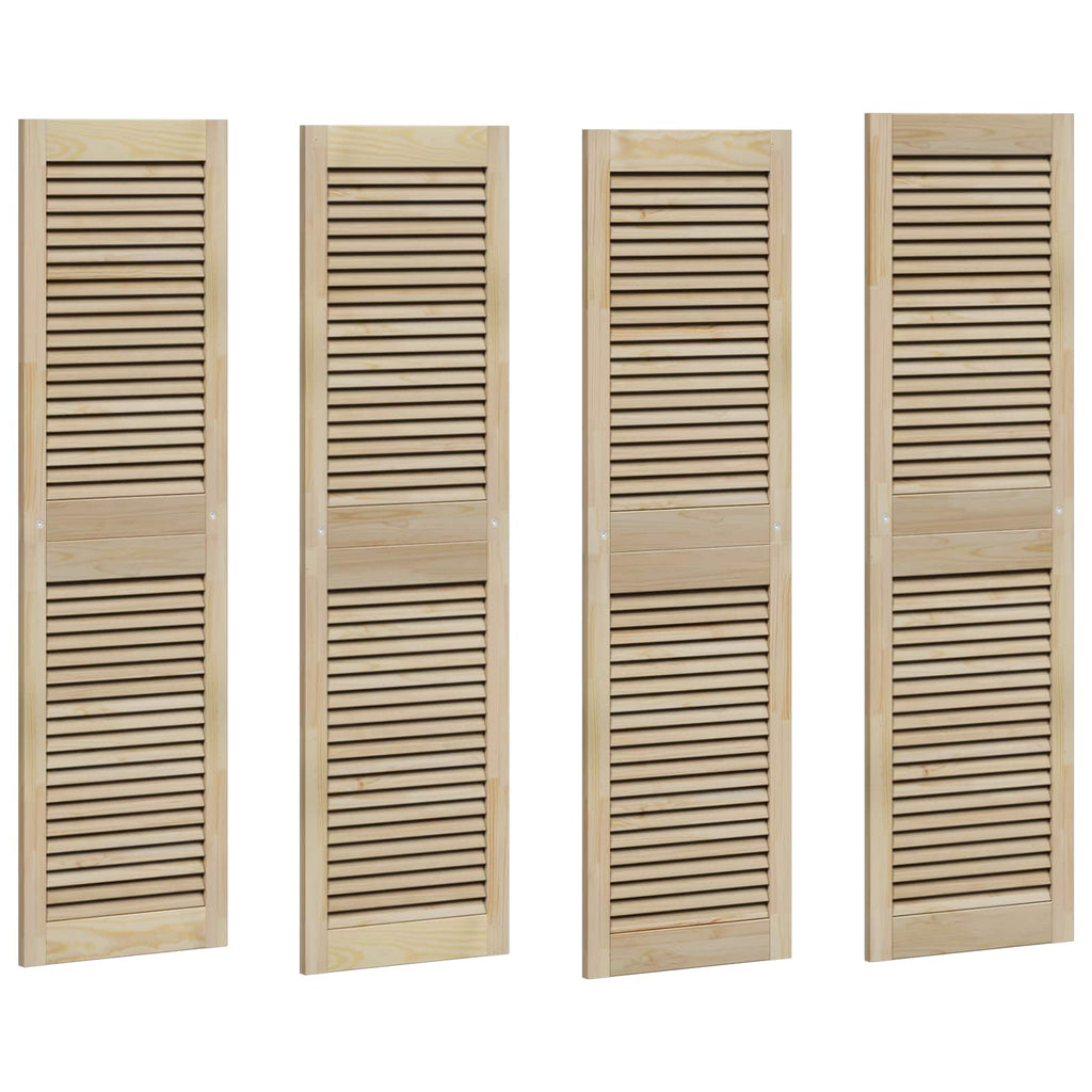vidaXL Schranktür mit Tür 4 pcs Natur 140,5 x 2,1 x 39,5 cm