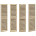 vidaXL Schranktür mit Tür 4 pcs Natur 140,5 x 2,1 x 39,5 cm