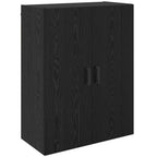 vidaXL Wandschrank 2 pcs Schwarz Eichen-Optik 69,5 x 34 x 90 cm