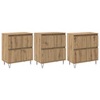 vidaXL Sideboards 3 pcs Artisan-Eiche