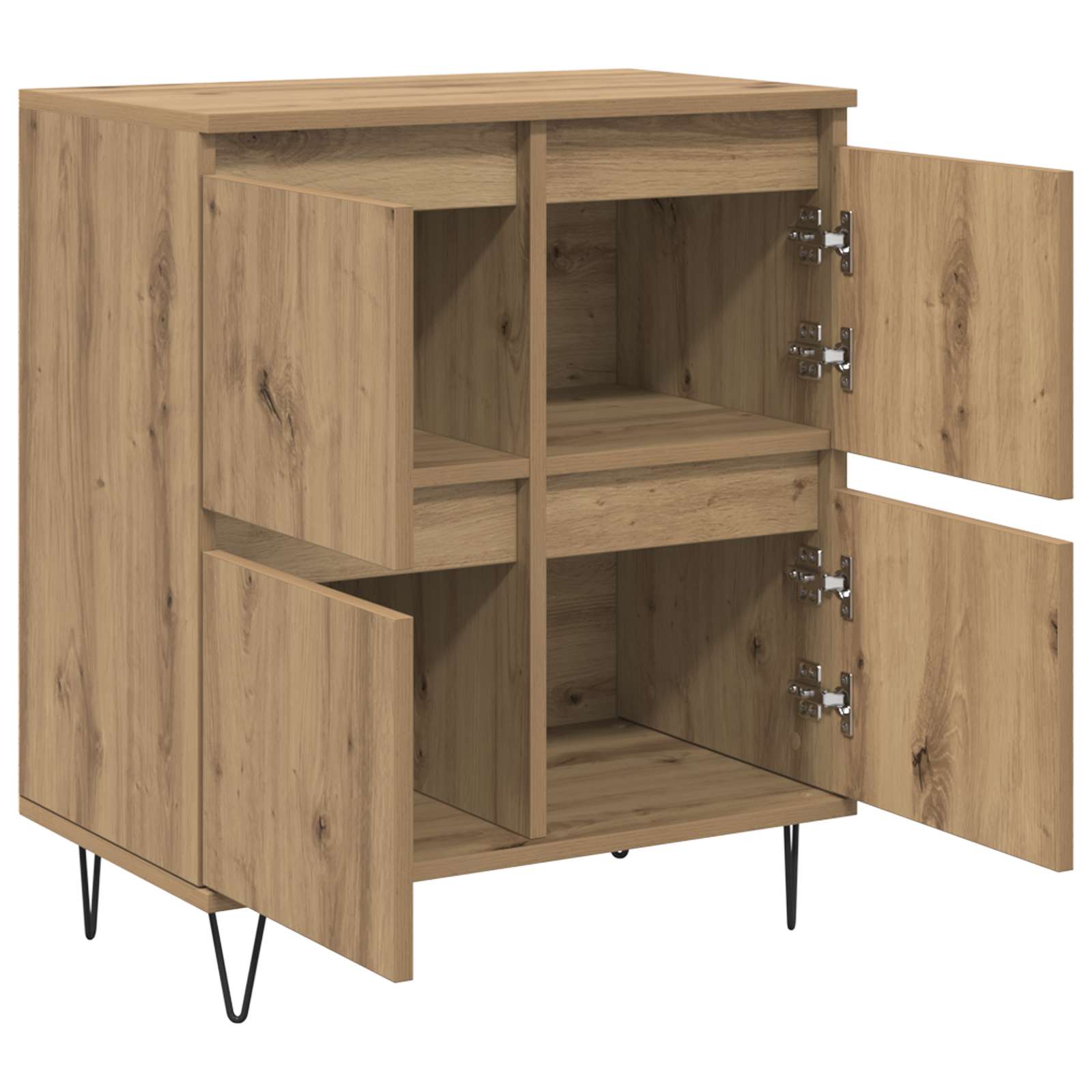 vidaXL Sideboards 3 pcs Artisan-Eiche