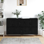 vidaXL Aufbewahrungsschrank 2 pcs Schwarz Eichen-Optik 60 x 35 x 70 cm