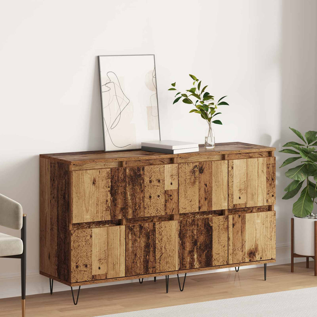 vidaXL Sideboards 2 pcs Altholz