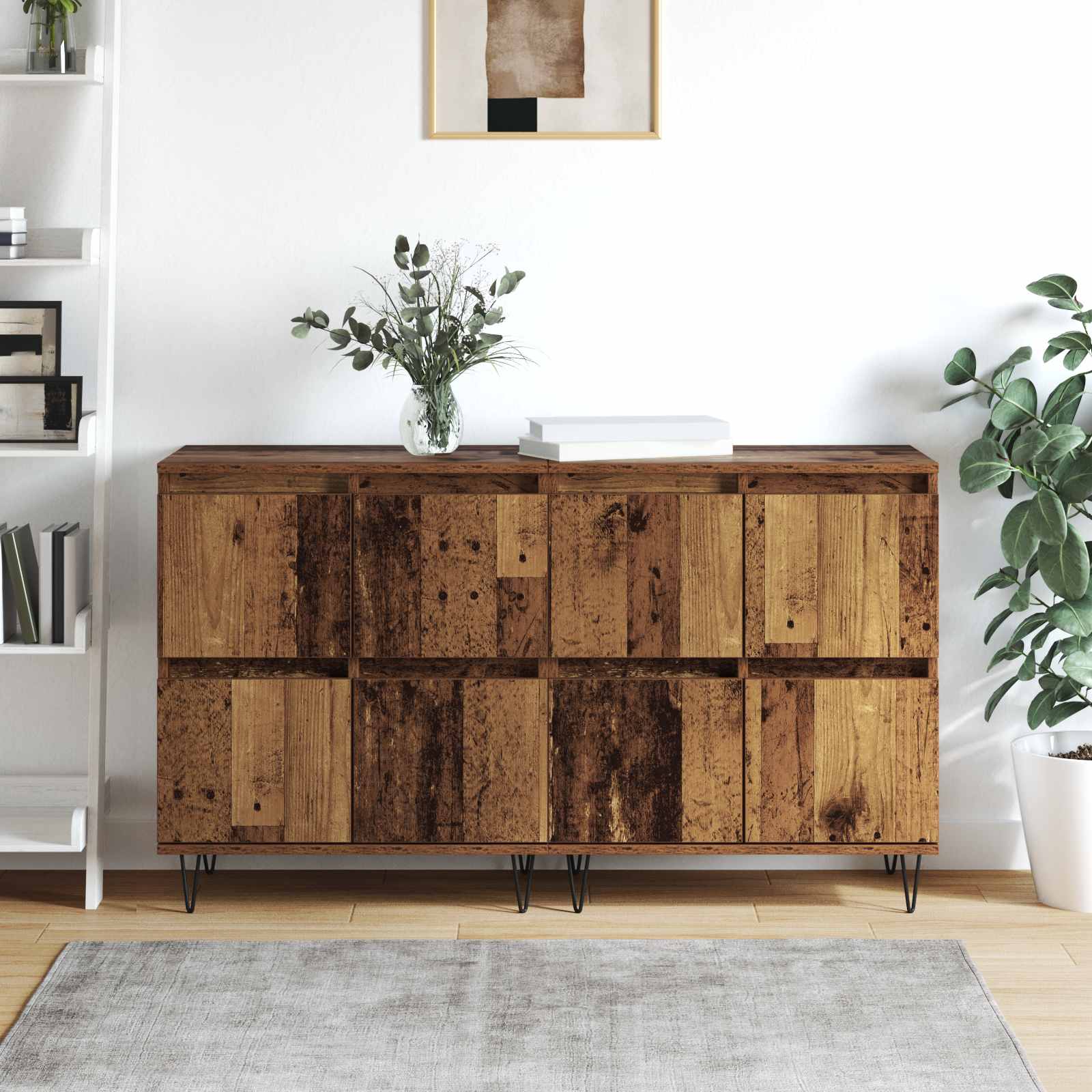 vidaXL Sideboards 2 pcs Altholz