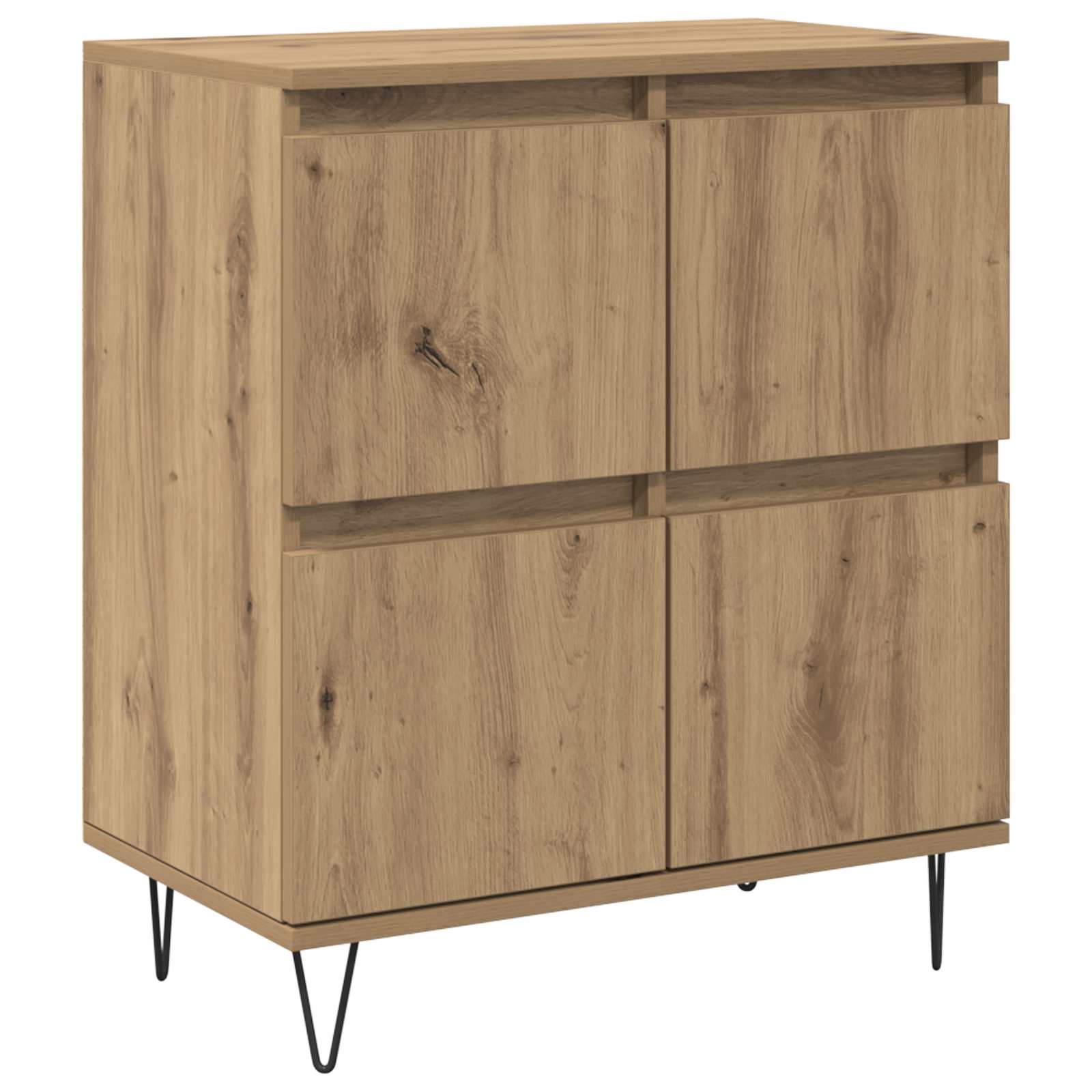 vidaXL Sideboards 2 pcs Artisan-Eiche