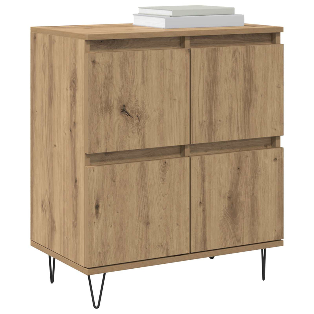 vidaXL Sideboards 2 pcs Artisan-Eiche