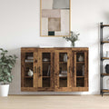 vidaXL Wandmontierte Schränke 2 pcs Altholz 69,5 x 34 x 90 cm