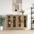 vidaXL Wandmontierte Schränke 2 pcs Artisan-Eiche 69,5 x 34 x 90 cm