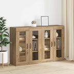 vidaXL Wandmontierte Schränke 2 pcs Artisan-Eiche 69,5 x 34 x 90 cm
