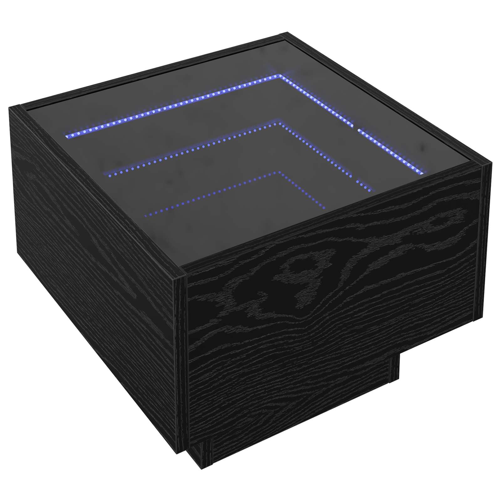 vidaXL Couchtisch Schwarz Eichen-Optik 40 x 40 x 30 cm Holzwerkstoff