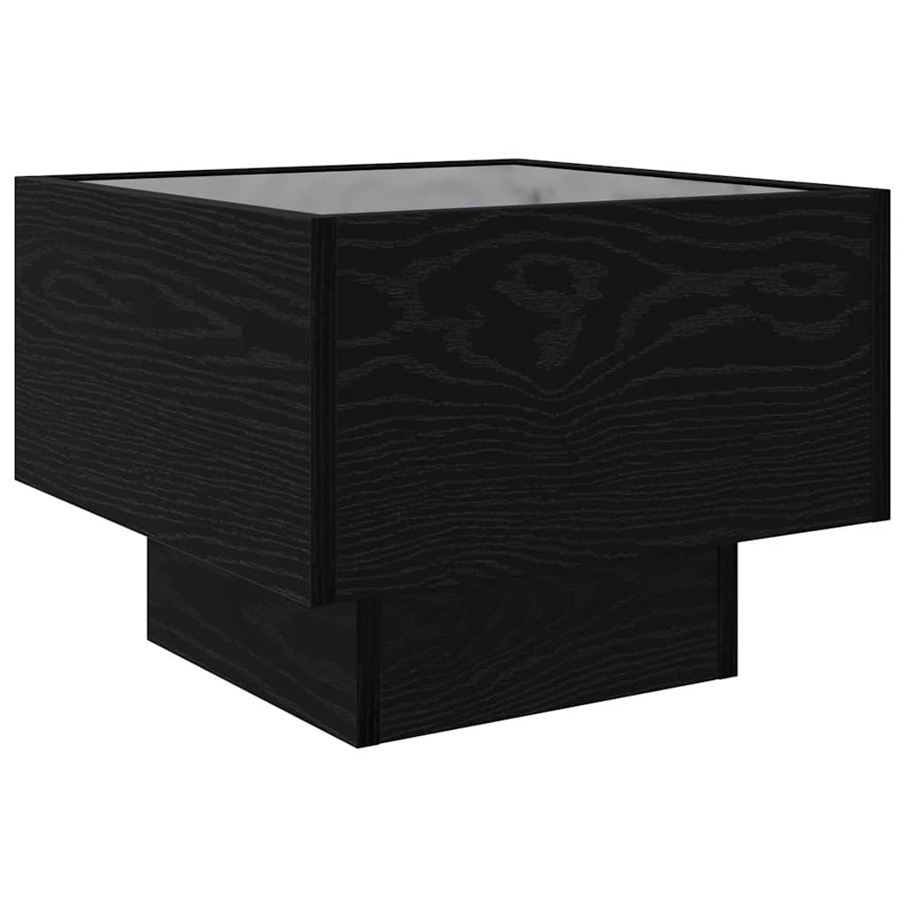 vidaXL Couchtisch Schwarz Eichen-Optik 40 x 40 x 30 cm Holzwerkstoff